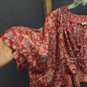 Free People Women's Misty Mornings Sleep TOP ONLY Sizs Small